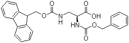 N-Cbz-N'-Fmoc-L-2,3-diaminopropionic acid molecular structure (CAS 142855-80-9)