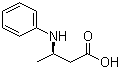 (S)-3-苯氨基丁酸分子结构 (CAS 142925-36-8)