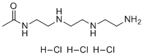 structure of CAS# 1429850-43-0, N1-Acetyl Triethylenetetramine Trihydrochloride;N-[2-[[2-[(2-Aminoethyl)amino]ethyl]amino]ethyl]acetamide Trihydrochloride