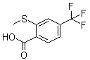 2-Methylsulfanyl-4-trifluoromethylbenzoic acid molecular structure (CAS 142994-05-6)