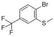 1-溴-2-甲硫基-4-(三氟甲基)苯分子结构 (CAS 142994-07-8)