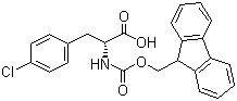 Fmoc-4-chloro-D-phenylalanine molecular structure (CAS 142994-19-2)