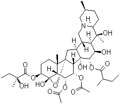 原藜芦碱分子结构 (CAS 143-57-7)