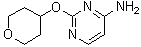 2-[(Tetrahydro-2H-pyran-4-yl)oxy]-4-pyrimidinamine molecular structure (CAS 1431654-83-9)