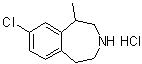 8-Chloro-2,3,4,5-tetrahydro-1-methyl-1H-3-benzazepine hydrochloride (1:1) molecular structure (CAS 1431697-94-7)