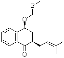 (2R,4S)-rel-3,4-Dihydro-2-(3-methyl-2-buten-1-yl)-4-[(methylthio)methoxy]-1(2H)-naphthalenone molecular structure (CAS 1432057-74-3)