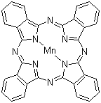 Manganese(II) phthalocyanine molecular structure (CAS 14325-24-7)