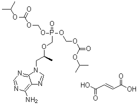 Tenofovir disoproxil fumarate-S molecular structure (CAS 1432630-26-6)