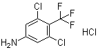 结构式 CAS# 1432795-16-8, 3,5-二氯-4-(三氟甲基)苯胺盐酸盐