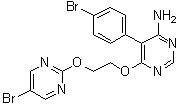 5-(4-溴苯基)-6-[2-[(5-溴-2-嘧啶基)氧基]乙氧基]-4-嘧啶胺分子结构 (CAS 1433875-21-8)