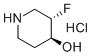 (3S,4S)-3-Fluoropiperidin-4-ol hydrochloride molecular structure (CAS 1434126-98-3)