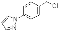1-(4-Chloromethylphenyl)-1H-pyrazole molecular structure (CAS 143426-52-2)