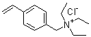 Triethyl(4-vinylbenzyl)ammonium chloride molecular structure (CAS 14350-43-7)
