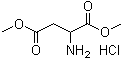 DL-天冬氨酸二甲基酯盐酸盐分子结构 (CAS 14358-33-9)