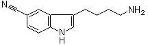 structure of CAS# 143612-85-5, 3-(4-Aminobutyl)-1H-indole-5-carbonitrile;4-(5-Cyano-1H-indol-3-yl)butylamine