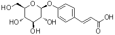 3-[4-(beta-D-Glucopyranosyloxy)phenyl]-2-propenoic acid molecular structure (CAS 14364-05-7)