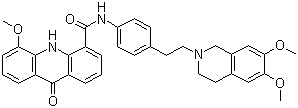 Elacridar molecular structure (CAS 143664-11-3)