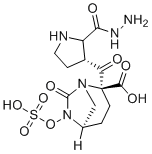 (2S,5R)-7-oxo-6-(sulfooxy)-1,6-diazabicyclo[3.2.1]octane-2-carboxylic acid 2-[2-[(3R)-3-pyrrolidinylcarbonyl]hydrazide] molecular structure (CAS 1436862-02-0)