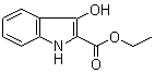 structure of CAS# 14370-74-2, Indoxylic acid ethyl ester;3-Hydroxy-1H-indole-2-carboxylic acid ethyl ester