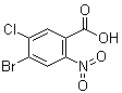 结构式 CAS# 1437795-19-1, 4-溴-5-氯-2-硝基苯甲酸