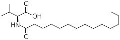 N-Tetradecanoyl-L-valine molecular structure (CAS 14379-30-7)