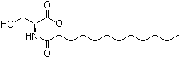 N-Dodecanoyl-L-serine molecular structure (CAS 14379-56-7)