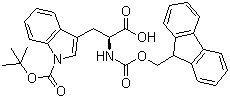 Fmoc-Trp(Boc)-OH molecular structure (CAS 143824-78-6)