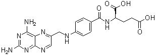 N-[4-[[(2,4-Diamino-6-pteridinyl)methyl]amino]benzoyl]-D-glutamic acid molecular structure (CAS 143873-72-7)