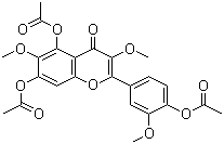 结构式 CAS# 14397-69-4, 三乙酸棕鳞矢车菊黄酮素酯