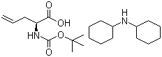 structure of CAS# 143979-15-1, Boc-L-2-allylglycine dicyclohexylamine salt;(S)-2-(Boc-amino)-4-pentenoic acid dicyclohexylamine salt