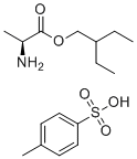 L-Alanine, 2-ethylbutyl ester, 4-methylbenzenesulfonate (1:1) molecular structure (CAS 1439903-69-1)