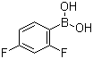 结构式 CAS# 144025-03-6, 2,4-二氟苯硼酸