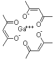 Tris(acetylacetonato)gallium molecular structure (CAS 14405-43-7)