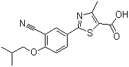 Febuxostat molecular structure (CAS 144060-53-7)