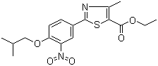 2-[3-Nitro-4-(2-methylpropoxy)phenyl]-4-methyl-5-thiazolecarboxylic acid ethyl ester molecular structure (CAS 144060-93-5)
