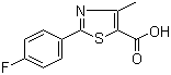 2-(4-Fluorophenyl)-4-methylthiazole-5-carboxylic acid molecular structure (CAS 144060-99-1)