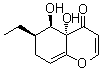 (4aS,5R,6R)-6-Ethyl-4a,5,6,7-tetrahydro-4a,5-dihydroxy-4H-1-benzopyran-4-one molecular structure (CAS 144096-47-9)