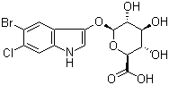 5-Bromo-6-chloro-3-indolyl-beta-D-glucuronide molecular structure (CAS 144110-42-9)