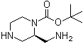 (2S)-2-(Aminomethyl)-1-piperazinecarboxylic acid 1,1-dimethylethyl ester molecular structure (CAS 1441177-22-5)