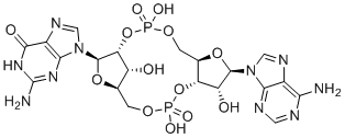 Cyclic guanosine monophosphate-adenosine monophosphate molecular structure (CAS 1441190-66-4)