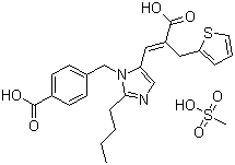 Eprosartan mesylate molecular structure (CAS 144143-96-4)