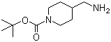 structure of CAS# 144222-22-0, 1-Boc-4-(aminomethyl)piperidine;tert-Butyl 4-(aminomethyl)tetrahydropyridine-1(2H)-carboxylate; 4-Aminomethyl-1-N-Boc-piperidine
