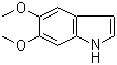 5,6-Dimethoxyindole molecular structure (CAS 14430-23-0)