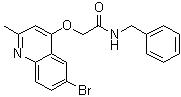 2-[(6-Bromo-2-methyl-4-quinolinyl)oxy]-N-(phenylmethyl)acetamide molecular structure (CAS 1443139-14-7)