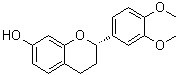 structure of CAS# 1443218-16-3, (2S)-2-(3,4-Dimethoxyphenyl)-3,4-dihydro-2H-1-benzopyran-7-ol;Trilepisflavan