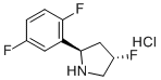 (2R,4S)-2-(2,5-difluorophenyl)-4-fluoropyrrolidine hydrochloride molecular structure (CAS 1443538-52-0)