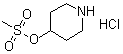 4-[(Methylsulfonyl)oxy]piperidine hydrochloride molecular structure (CAS 1443980-05-9)