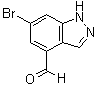 6-Bromo-1H-indazole-4-carboxaldehyde molecular structure (CAS 1444616-24-3)