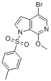 4-bromo-7-methoxy-1-tosyl-1H-pyrrolo[2,3-c]pyridine molecular structure (CAS 1445993-85-0)