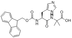 Fmoc-His-Aib-OH molecular structure (CAS 1446013-07-5)